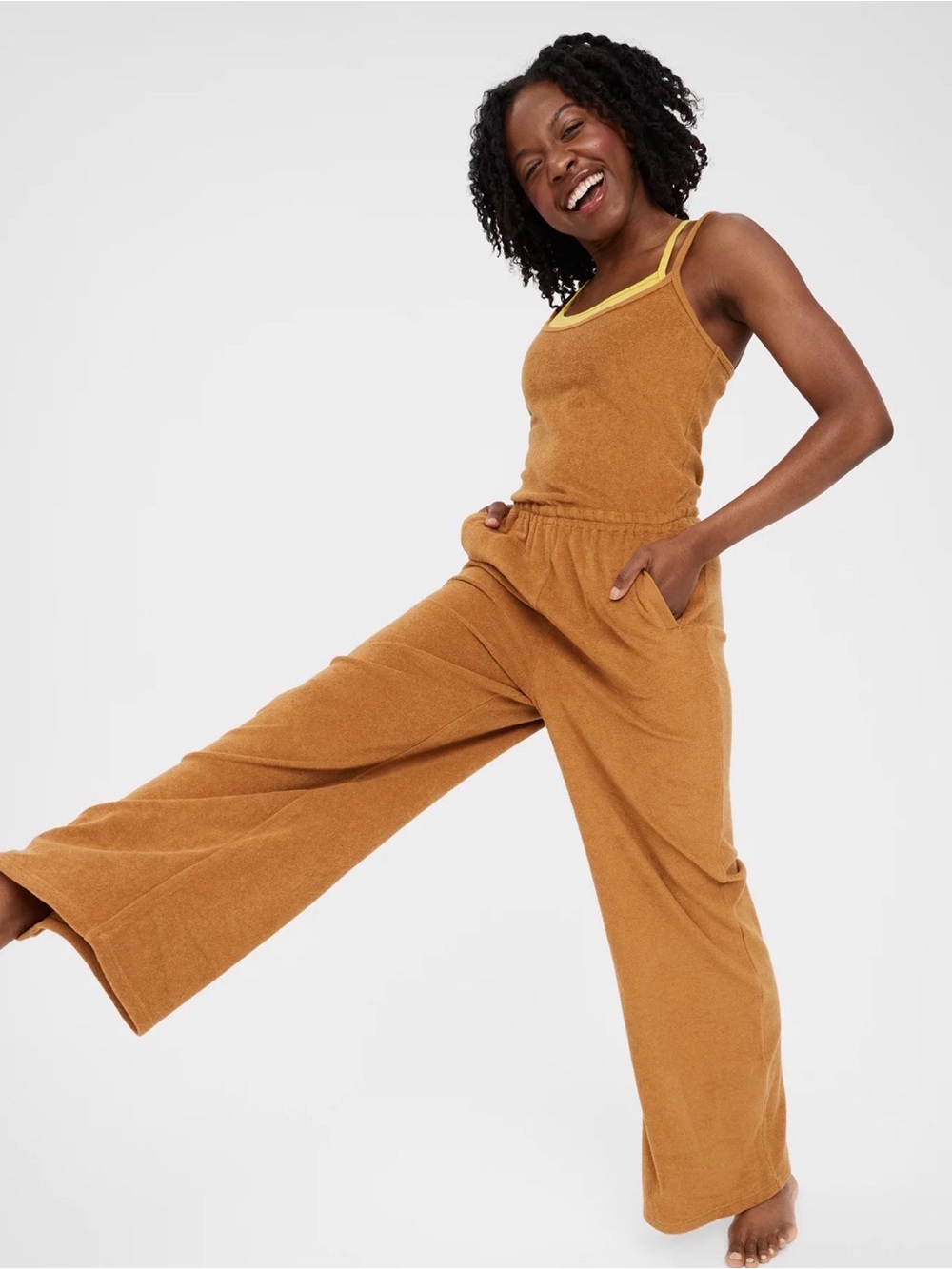 OFFLINE By Aerie Summer Lights Terry Jumpsuit NWT